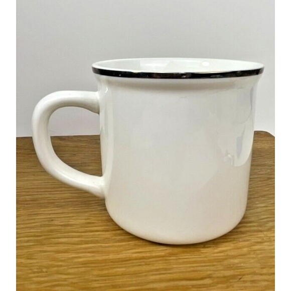 Pottery Barn Tartan Plaid Letter R Monogram Inital Mug 2017 Retired Gold Classic - Picture 3 of 10